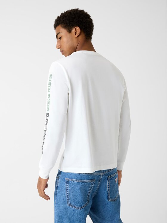 Guess Jeans Guess Jeans T-Shirt 180691 Bílá Classic Fit