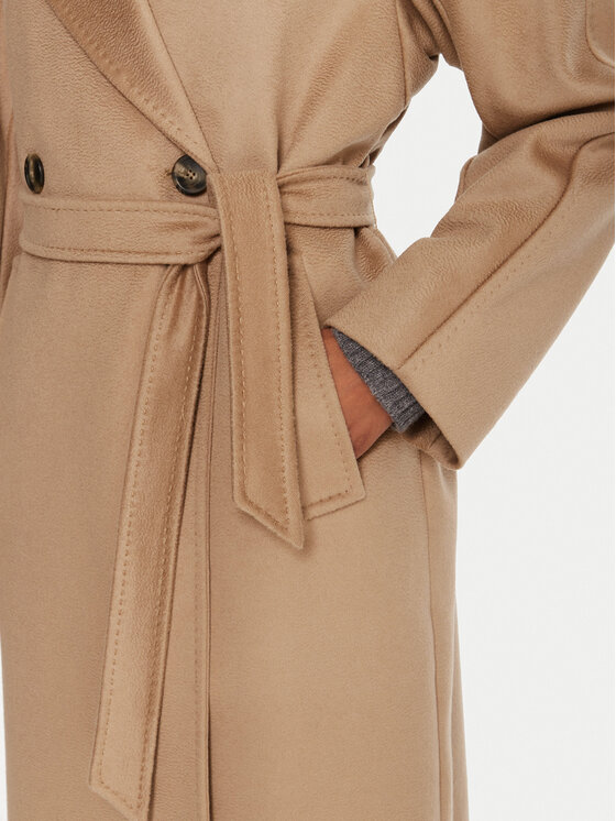Weekend Max Mara Weekend Max Mara Palton de lână Resina 2525016102 Bej Regular Fit