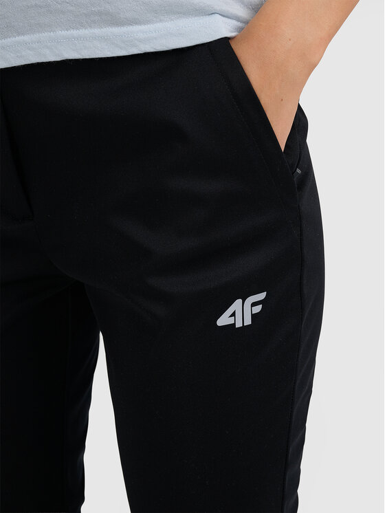 4F 4F Spodnie outdoor HALNY Czarny Slim Fit