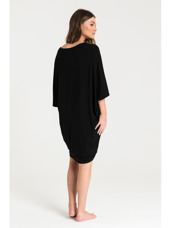 LaLupa LaLupa Koszula nocna LA071 Czarny Comfortable Fit