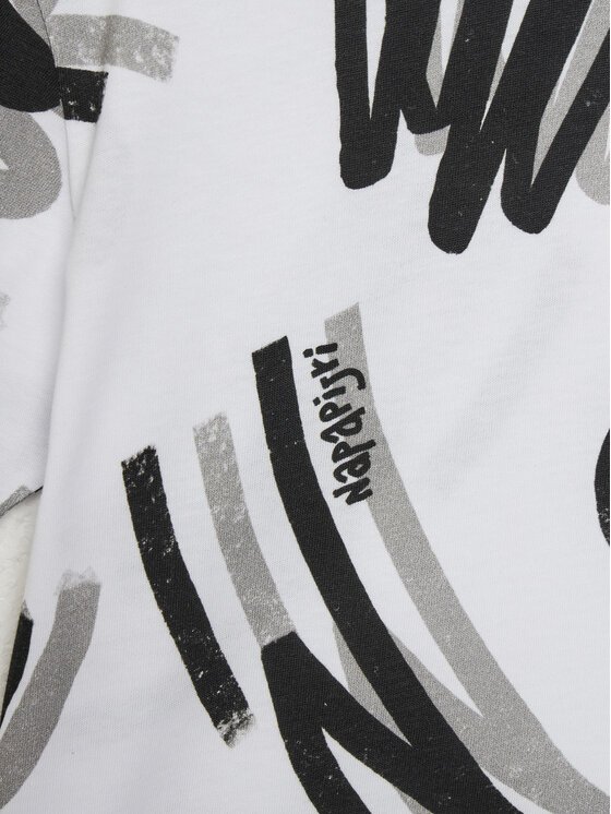 Napapijri Napapijri T-Shirt NP0A4IGW D Biały Regular Fit
