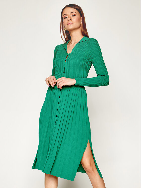 PINKO Pinko Trikotāžas kleita Kylie PE 20 PRR 1N12RU Y6HK Zaļš Regular Fit
