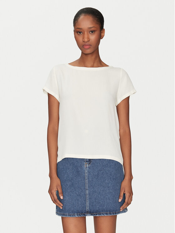 Marella Marella Tricou Inn 2515111021 Écru Regular Fit