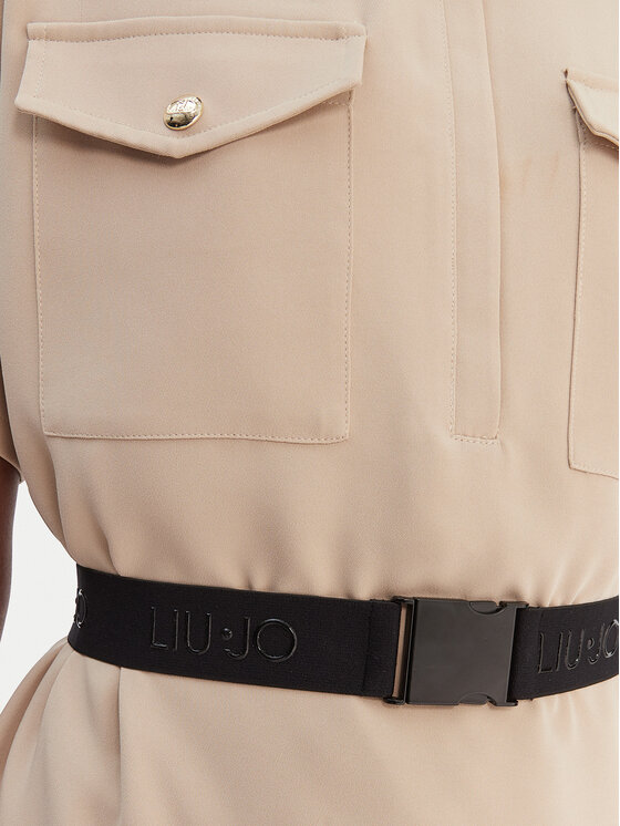 Liu Jo Sport Liu Jo Sport Φόρεμα καθημερινό TA6020 TS923 Μπεζ Regular Fit