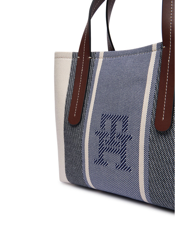 Tommy Hilfiger Tommy Hilfiger Handtasche Th City Mini Satchel Jacquard AW0AW18732 Blau