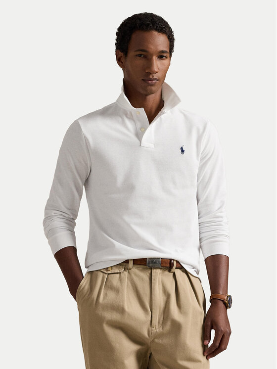 Polo Ralph Lauren Polo Ralph Lauren Pólóing 710680790001 Fehér Custom Slim Fit