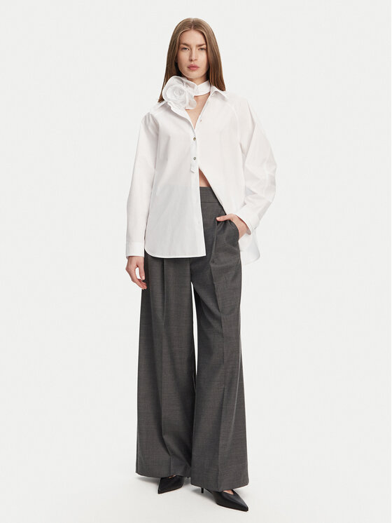 Marella Marella Cămașă Von 2513111014 Alb Relaxed Fit