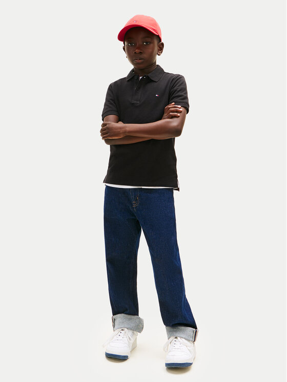 Tommy Hilfiger Tommy Hilfiger Polo Flag KB0KB09103 Μαύρο Regular Fit