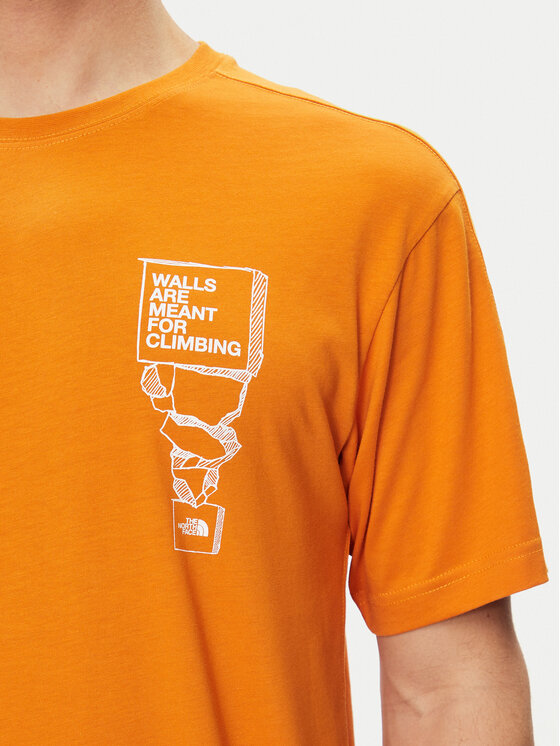 The North Face The North Face Tricou NF0A87FF Portocaliu Regular Fit