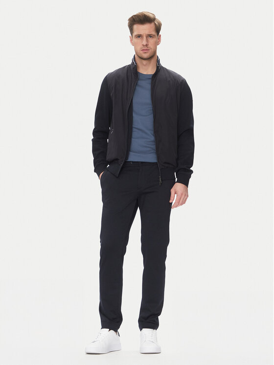 Bugatti Bugatti Bluza 8750 75172C Granatowy Regular Fit