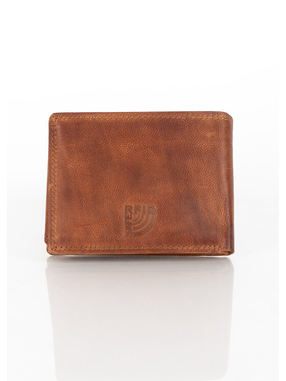 Mustang Mustang Portfel męski DENIMO HIGH WALLET Brązowy