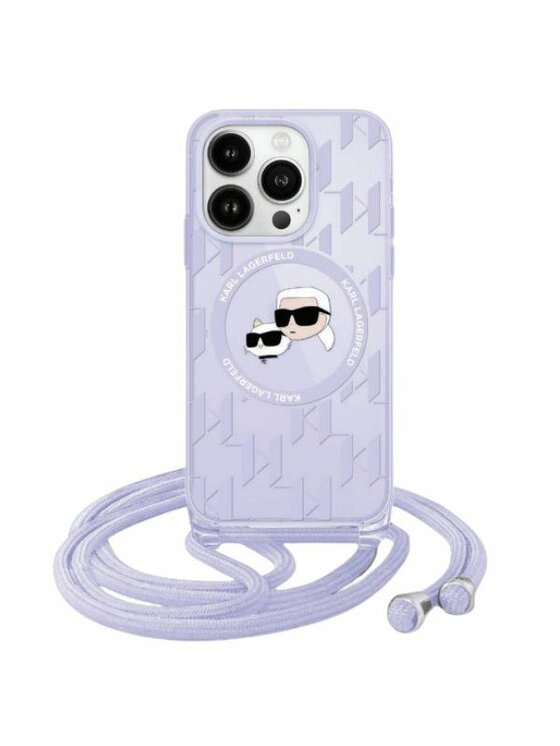 KARL LAGERFELD KARL LAGERFELD Etui na telefon Apple iPhone 15 Pro Fioletowy