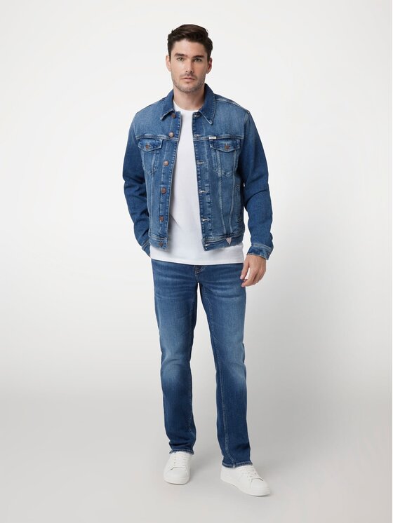 Guess Guess Bunda pro přechodné období 166649 Modrá Classic Fit