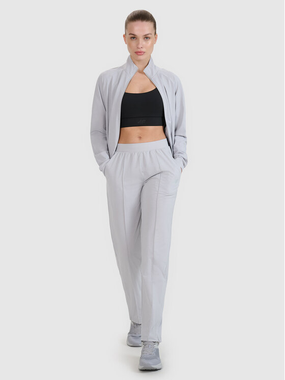 4F 4F Bluza MULTI ACTIVE Szary jasny Regular Fit