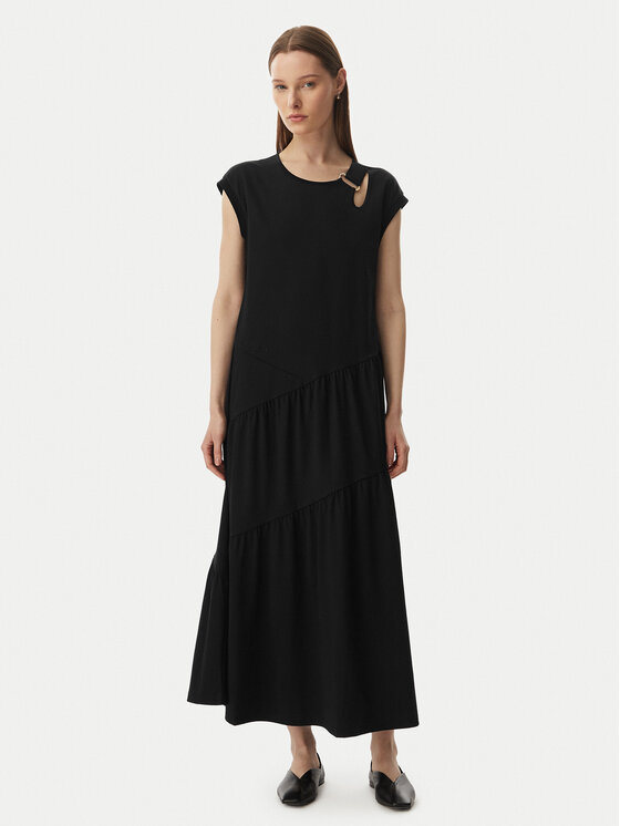 Liu Jo Sport Rochie de zi TA6237 J3855 Negru Relaxed Fit