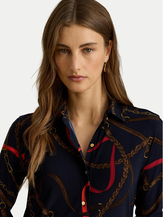 LAUREN RALPH LAUREN LAUREN RALPH LAUREN Camicia 200P03716001 Blu scuro Regular Fit