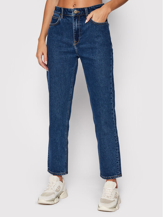Lee Jeans hlače Carol L30UMWFQ Mornarsko modra Regular Fit