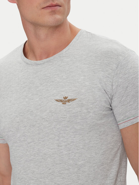Aeronautica Militare Aeronautica Militare Футболка AM1UTI003 Сірий Regular Fit