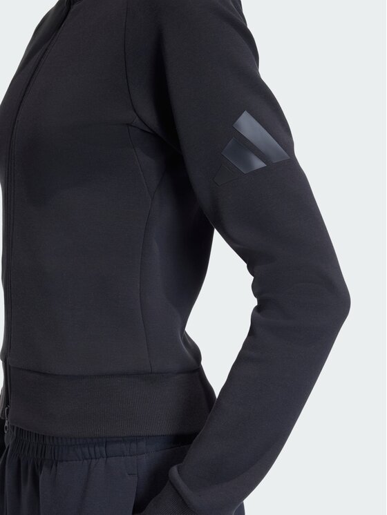 adidas adidas Bluza SOFT LUX SLIM Czarny Slim Fit