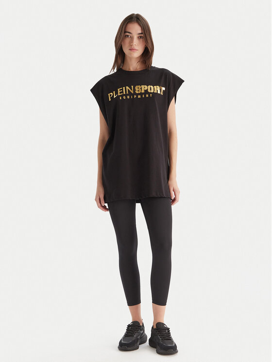 Plein Sport Plein Sport Мъжки топ PAEC MTK8319 STE001N Черен Regular Fit