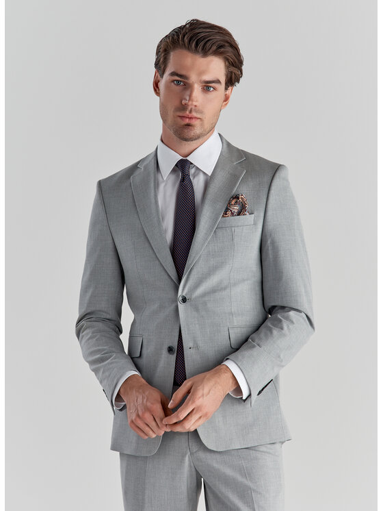 Pako Lorente Pako Lorente Marynarka P22SF-3G-006 Szary Slim Fit