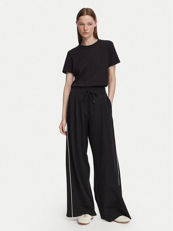 Weekend Max Mara Weekend Max Mara Teplákové nohavice Godezia 2625786021 Čierna Relaxed Fit
