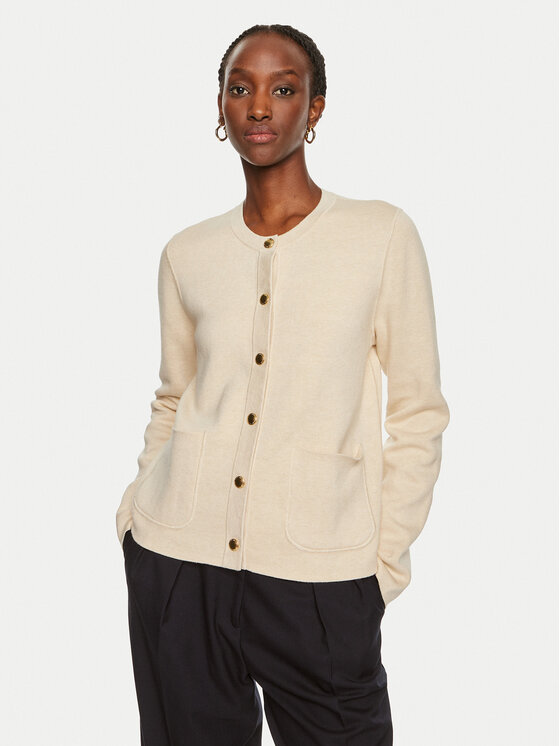 Tommy Hilfiger Kardigán WW0WW40846 Béžová Regular Fit