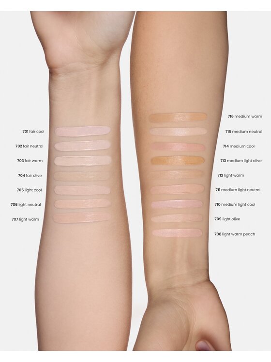 INGLOT INGLOT i korektor 2w1 Long-Lasting Velvet Podkład 710 Medium Light Cool