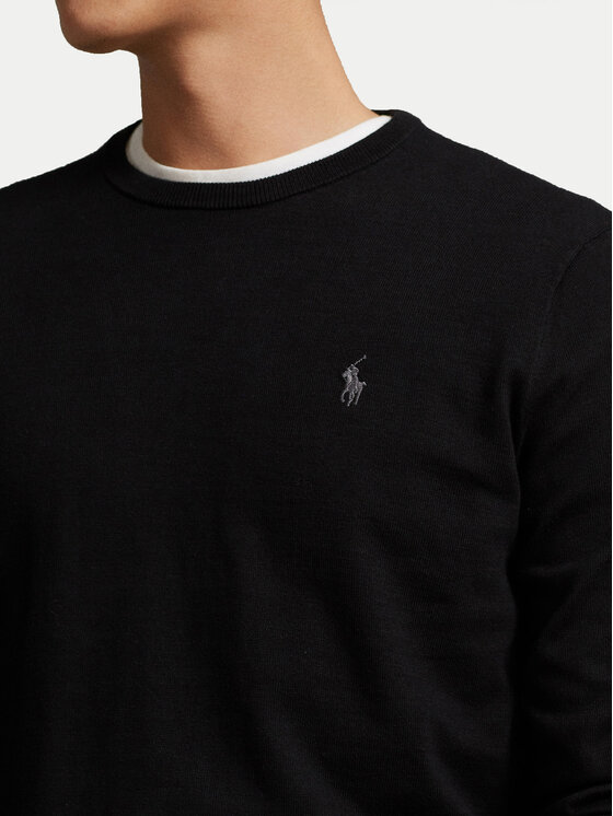 Polo Ralph Lauren Polo Ralph Lauren Pulover Ls 710684957008 Črna Slim Fit