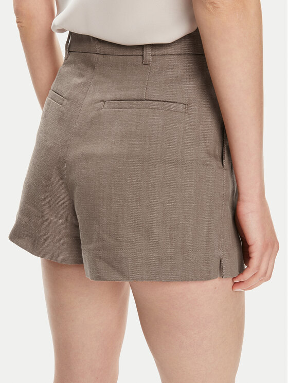 MAX&Co. MAX&Co. Szorty materiałowe Elmi 2416141014200 Brązowy Regular Fit