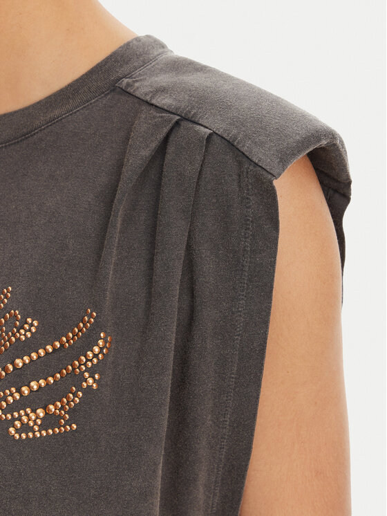 Just Cavalli Just Cavalli T-shirt 78PAHE10 Siva Loose Fit