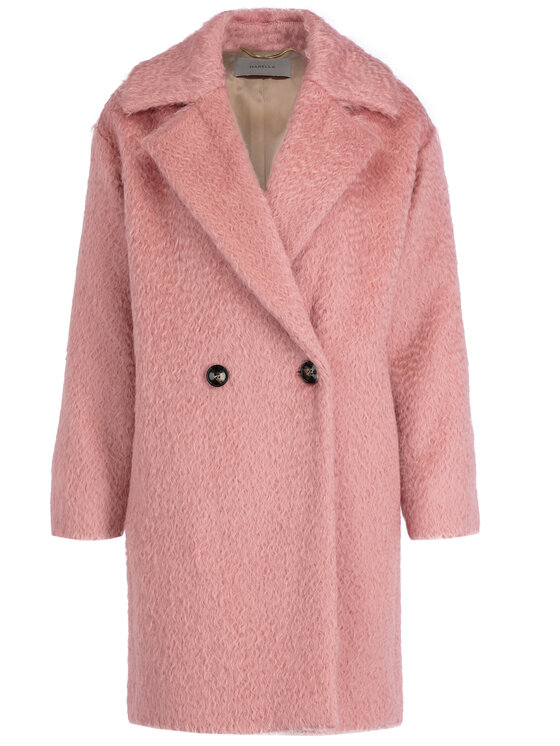 Marella Marella Vilnonis paltas 30161596 Rožinė Regular Fit