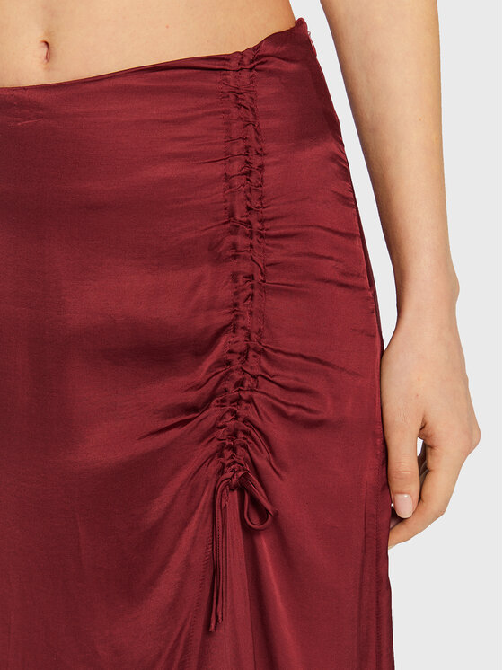 Gonna midi Evie 12857 Bordeaux Regular Fit