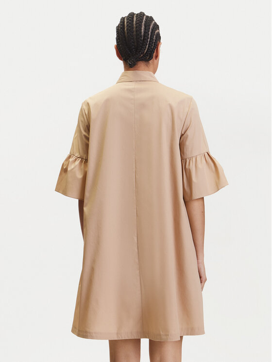 Marella Marella Vestito chemisier Medicea 2515221192 Écru Relaxed Fit