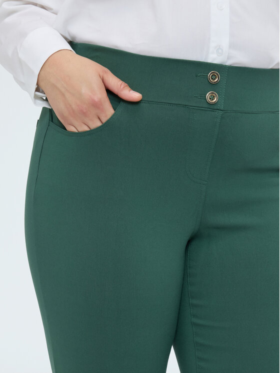 Fiorella Rubino Fiorella Rubino Spodnie materiałowe P700L002309N035 Zielony Regular Fit