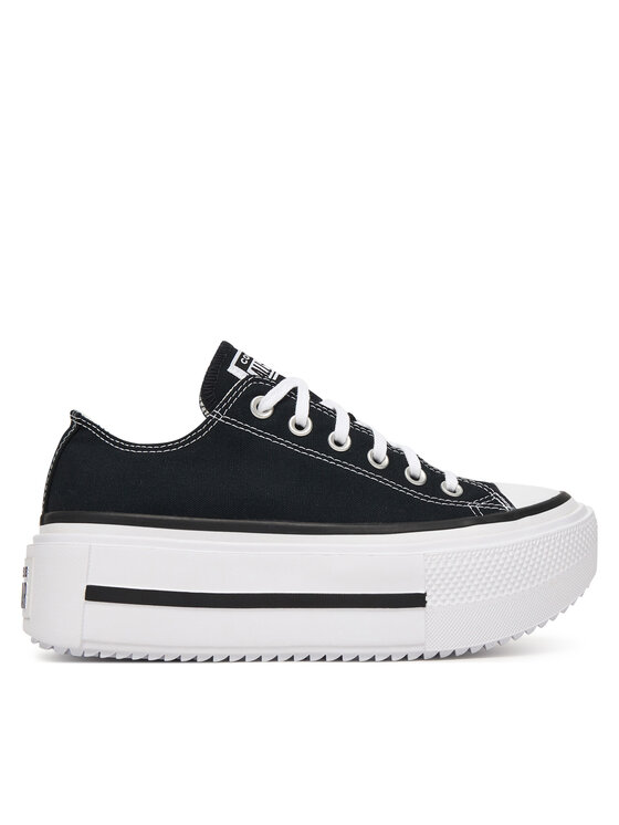 Converse Converse Sneakers aus Stoff Chuck Taylor All Star Lift Double Stack Platform A15490C Schwarz