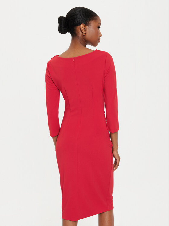 Rinascimento Rinascimento Sukienka koktajlowa CFC0121014003 Czerwony Regular Fit