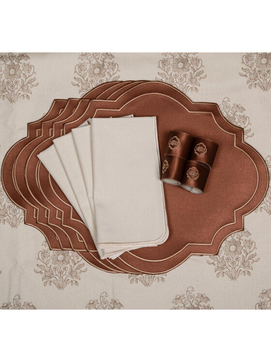 Roseberry Home Roseberry Home Obrus Medallion Sand Beżowy