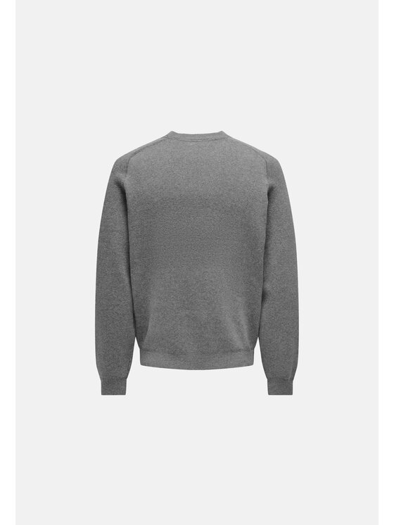 Only & Sons Only & Sons Maglione Pullover uomo - 22027590 Grigio Regular Fit