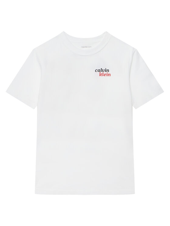 Calvin Klein Jeans Tricou LVCKTJA39B Alb Regular Fit