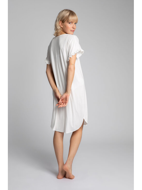 LaLupa LaLupa Koszula nocna LA030 Biały Comfortable Fit