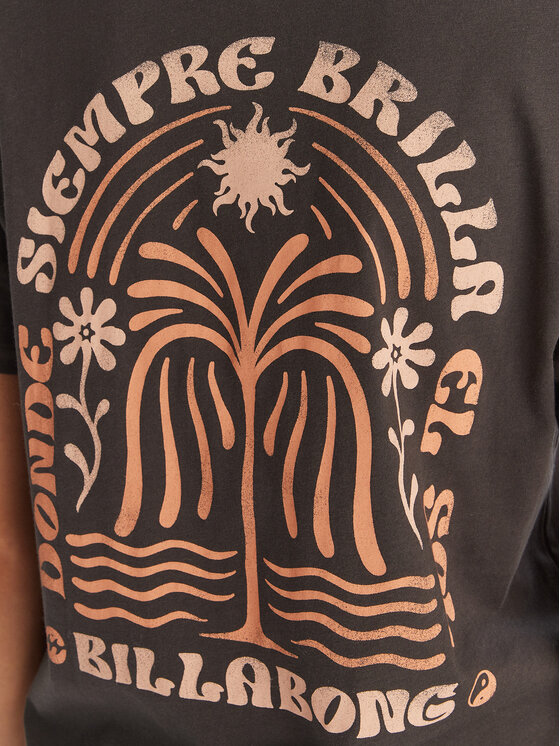 Billabong Billabong Tričko EBJZT00496 Čierna Oversize