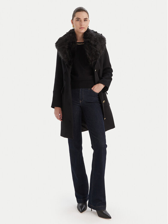 Marciano Guess Marciano Guess Μάλλινο παλτό 5BGL26 1799Z Μαύρο Regular Fit