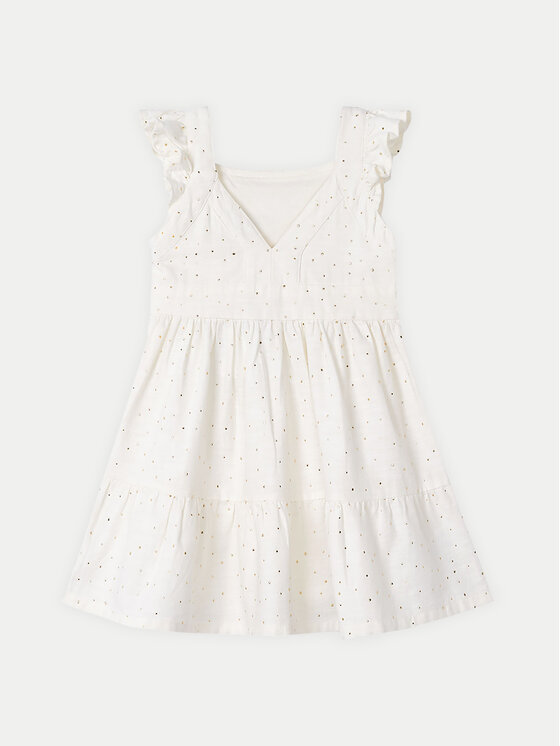 Mayoral Mayoral Rochie de zi 3956 Écru Regular Fit