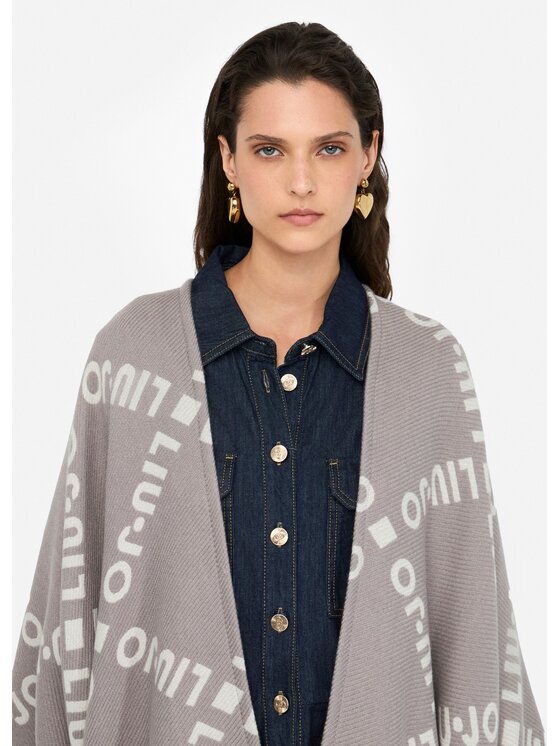 Liu Jo Liu Jo Poncho 2F5033T030071502 Grigio Regular Fit