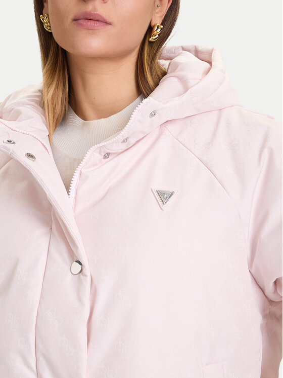Guess Guess Zimní bunda V5BL07 WGLW2 Růžová Relaxed Fit