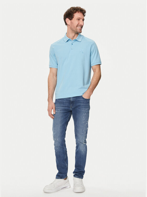 KARL LAGERFELD KARL LAGERFELD Polokošile 745890 542221 Modrá Regular Fit
