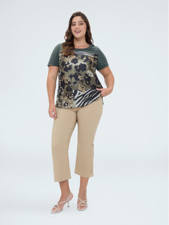 Fiorella Rubino Fiorella Rubino Pantaloni di tessuto P708L202587N002 Crema Flare Fit