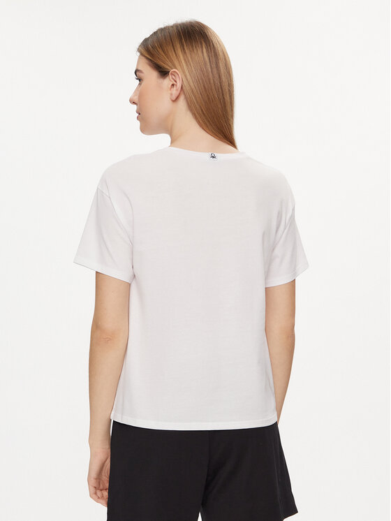 United Colors Of Benetton United Colors Of Benetton Сорочка-піжама 30963M04R Білий Regular Fit