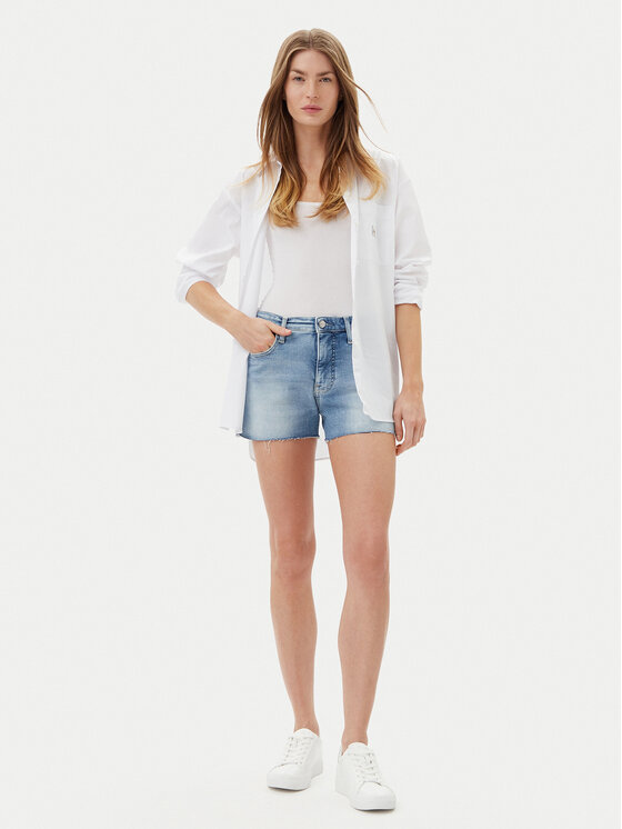 Calvin Klein Jeans Calvin Klein Jeans Džínsové šortky J20J225158 Modrá Slim Fit